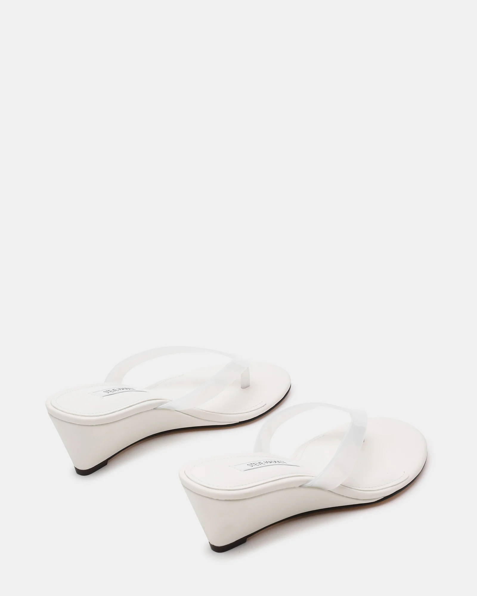 ROSELYN White Thong Wedge Women's Sandal | Steve Madden (US)