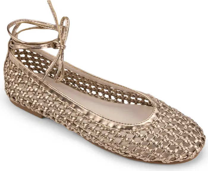 Sadie Ankle Wrap Flat (Women) | Nordstrom