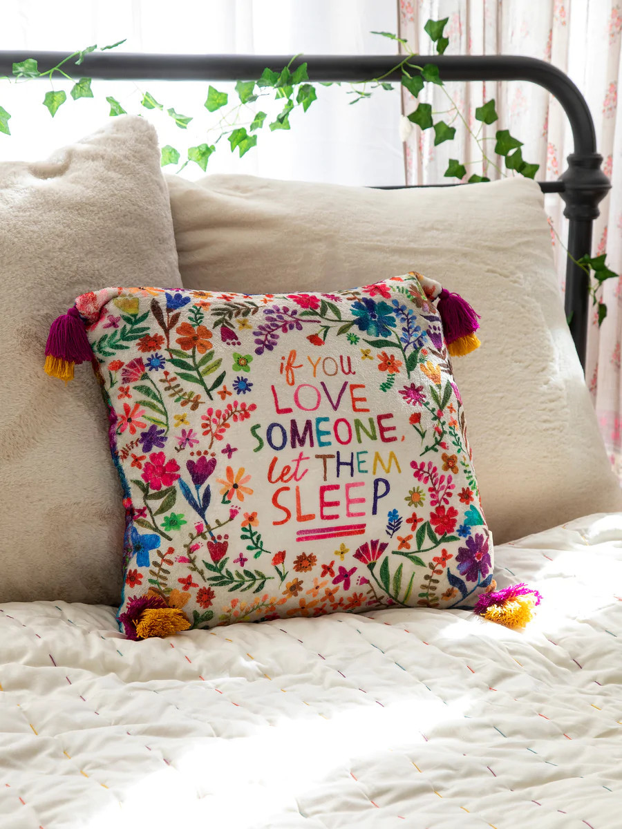 Cozy Throw Pillow - Let Them Sleep | Natural Life