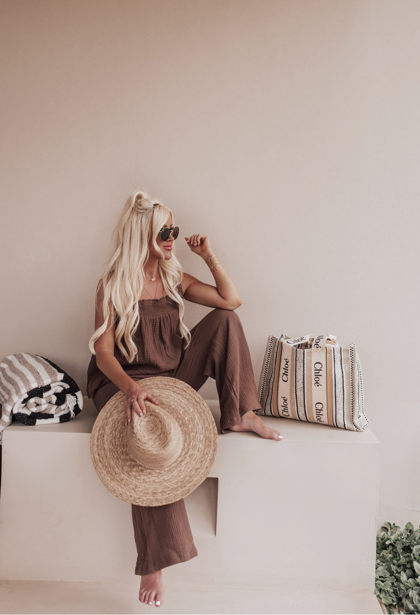 The comfiest gauze pants and tank🤎 runs big I would size down! Comes in serval sets/colors #walmartfinds #walmartfashion #twopieceset #vacationoutfit

#LTKtravel #LTKsalealert #LTKunder50