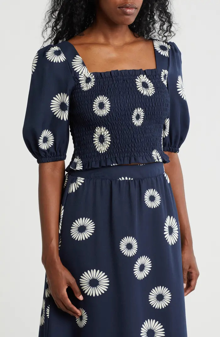 Bobeau Smocked Crop Top | Nordstromrack | Nordstrom Rack