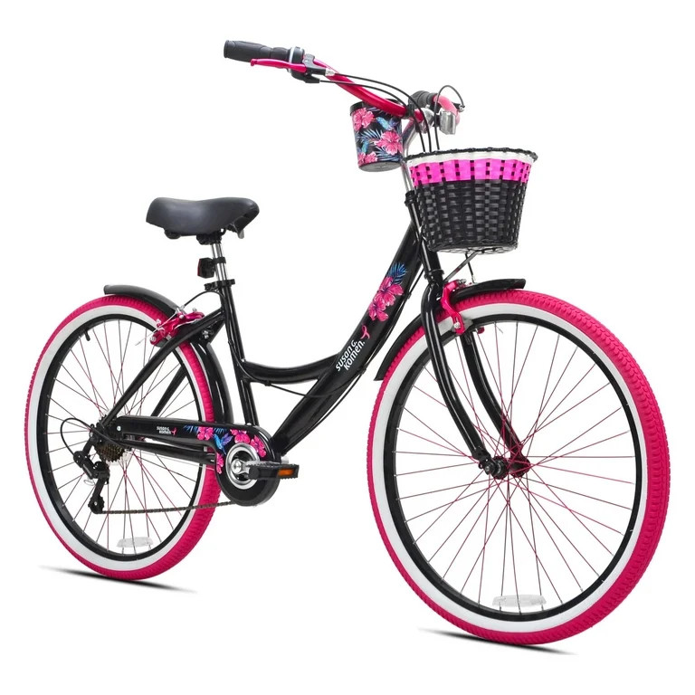 Susan G Komen 26" Women's Cruiser Bike, Black/Pink | Walmart (US)