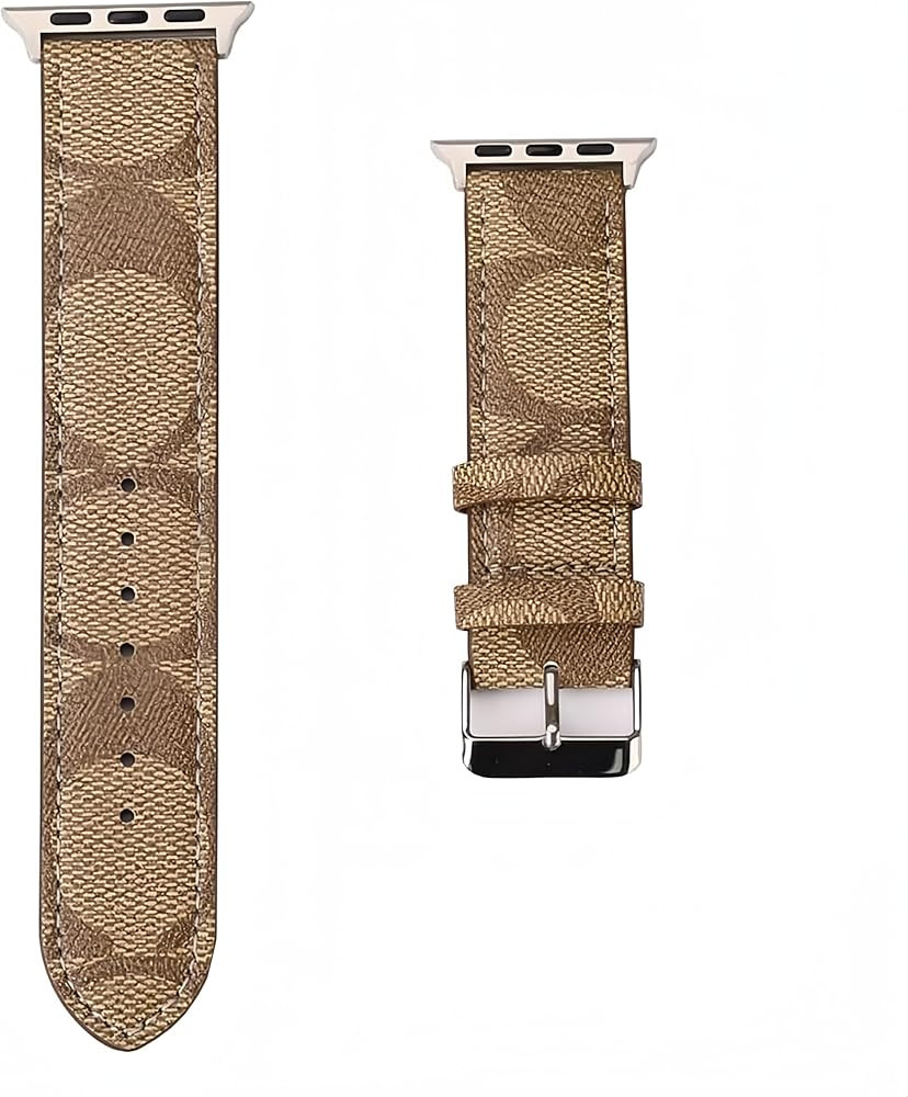 Leather Band 44mm 42mm 40mm 38mm Compatible with Apple Watch Men Women,Design for Replacement Ban... | Amazon (US)