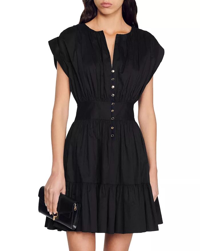 Amethyste Cotton Ruched Mini Dress | Bloomingdale's (US)