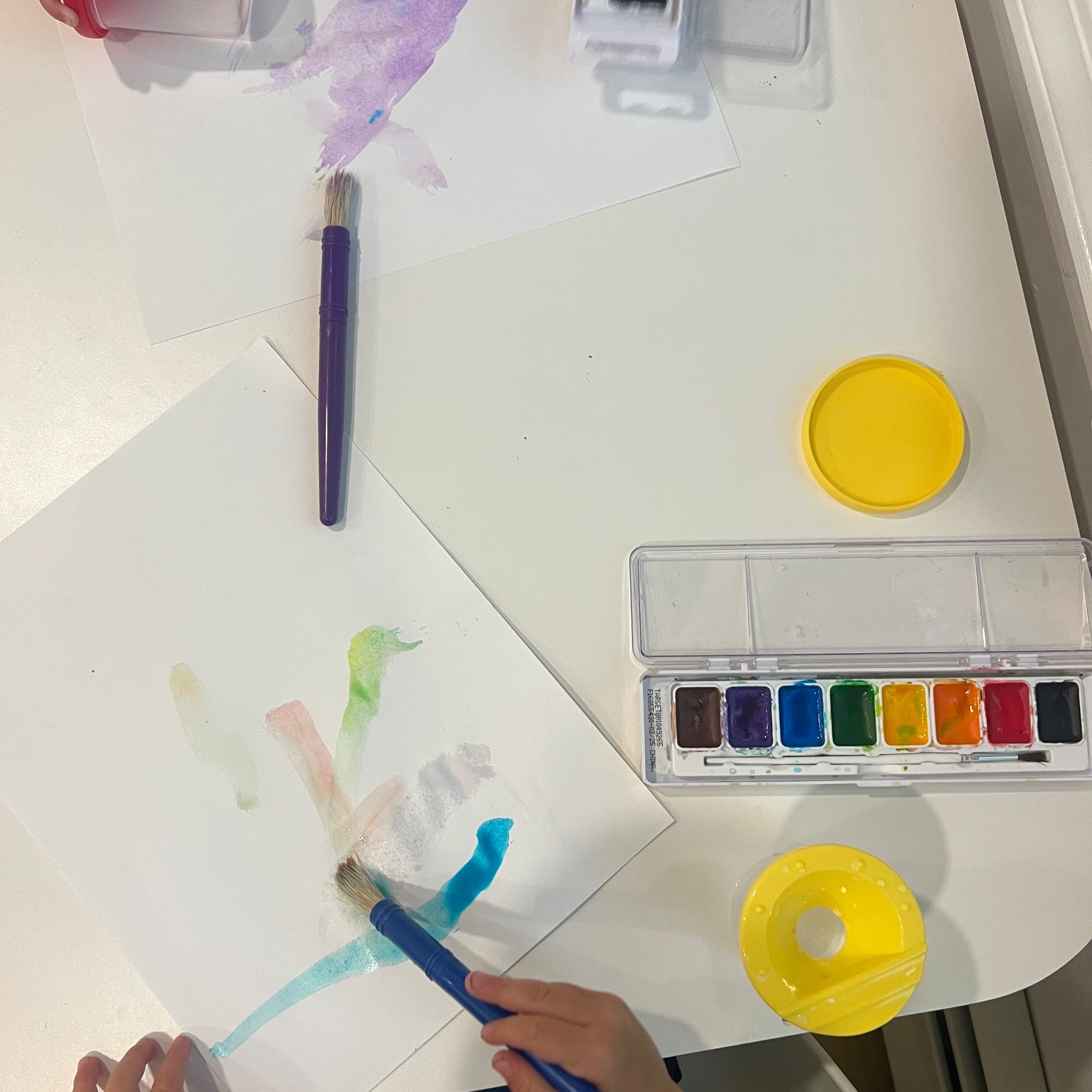  low-mess toddler art with watercolors and no spill water cups

#LTKKids #LTKHome #LTKBaby