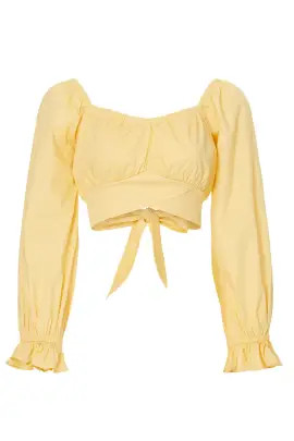 Tie Back Crop Top | Rent the Runway