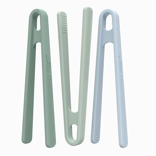 Inspire My Play 3 x Green Silicone Mini Tongs for Kids - Kids Tweezers for Fine Motor - Small Toddler Tongs - Child Sensory Toys and Accessories | Amazon (US)