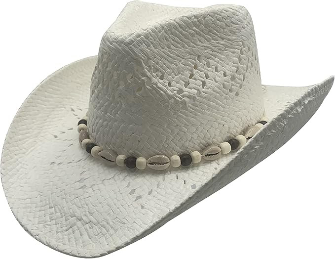 Willheoy Woven Straw Cowboy Hat Western Hats for Men Cowgirl Costume for Women | Amazon (US)