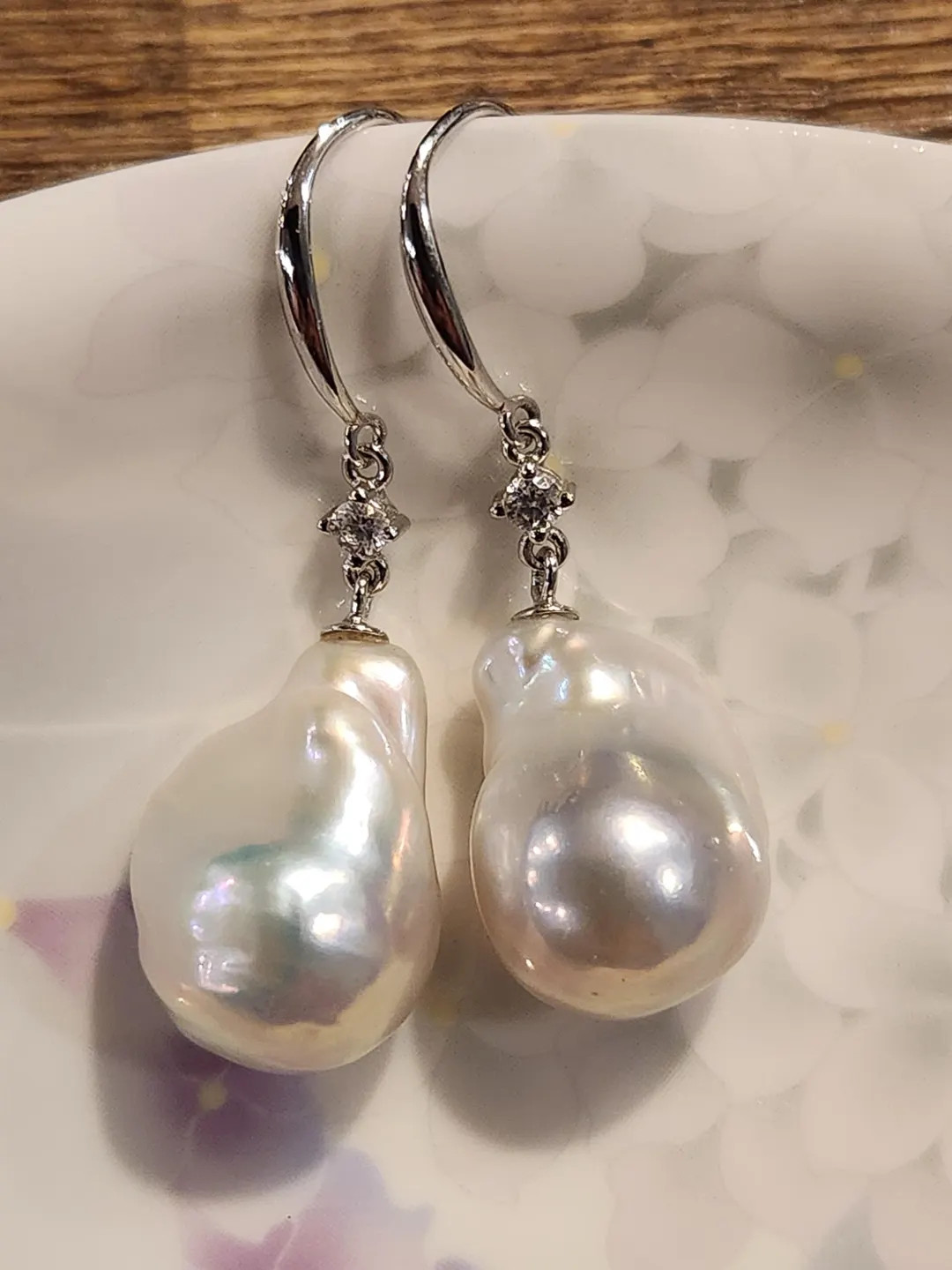 Freshwater Baroque Pearl Drop Earrings With S925 Silver Hook, Natural Pearl Earrings, Pearl Size:... | Etsy (US)