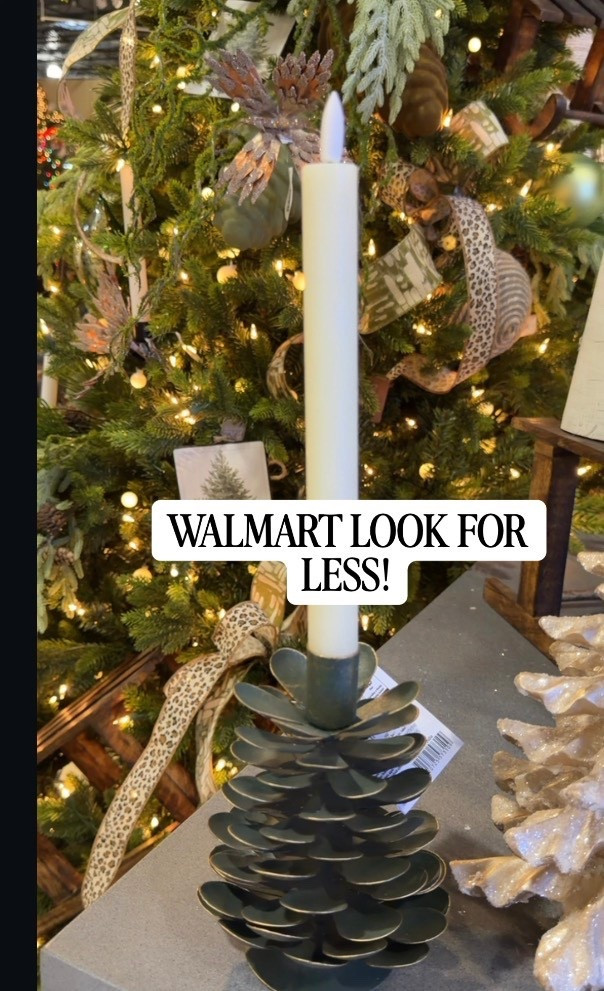 walmart look for less pinecone taper holder 

amazon home, amazon finds, walmart finds, walmart home, affordable home, amber interiors, studio mcgee, home roundup 

#LTKHome #LTKHoliday #LTKSeasonal