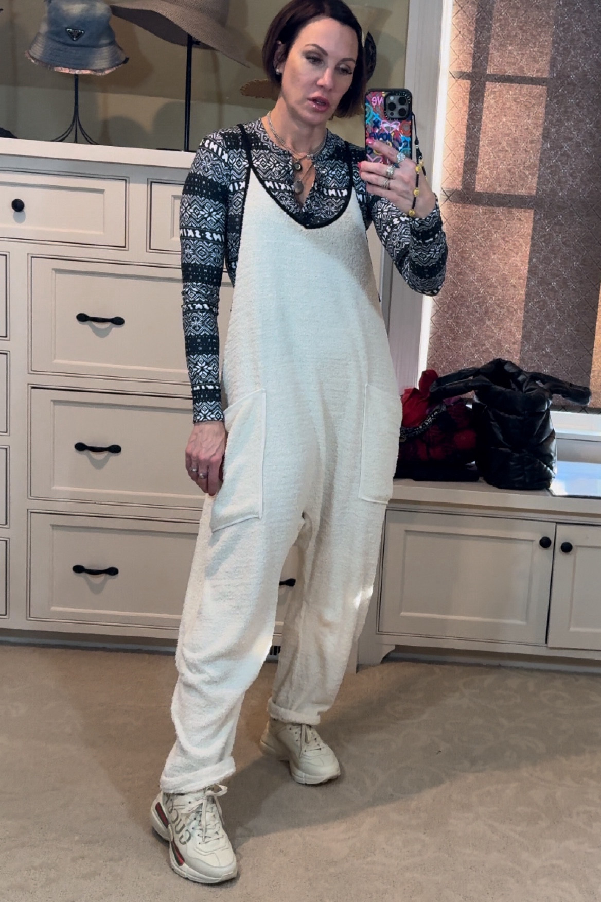 My exact cuddles onsie is sold out 😫 but linking the normal onsie which is so so good!  For reference, I wear a size small. And this long sleeve skim shirt feels like butter… I also have the leggings which I love!

#LTKHoliday #LTKGiftGuide #LTKover40