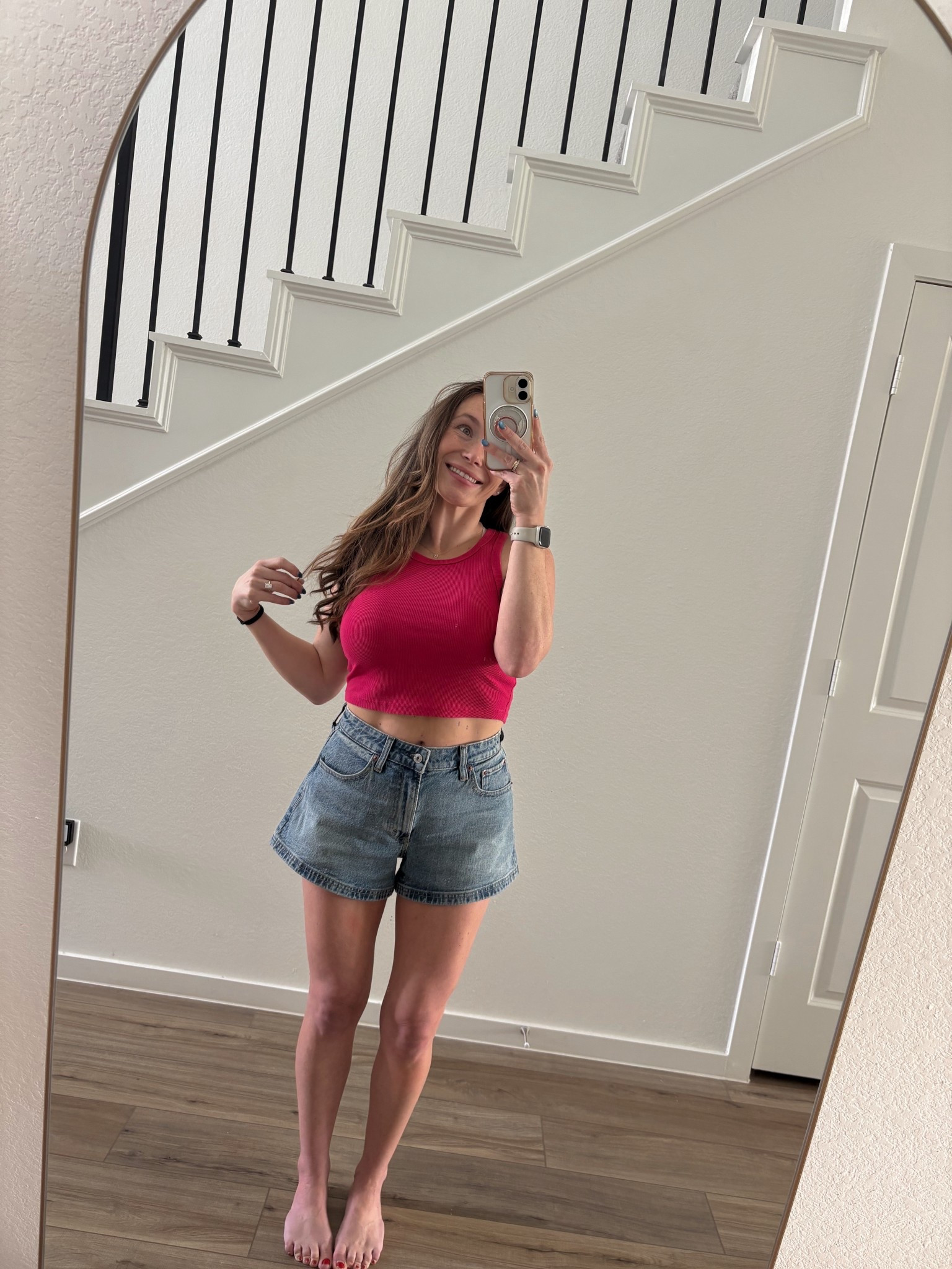 In love with these Abercrombie Jean shorts - on sale now!!!

#LTKgrwm #LTKootd #LTKmomlife
