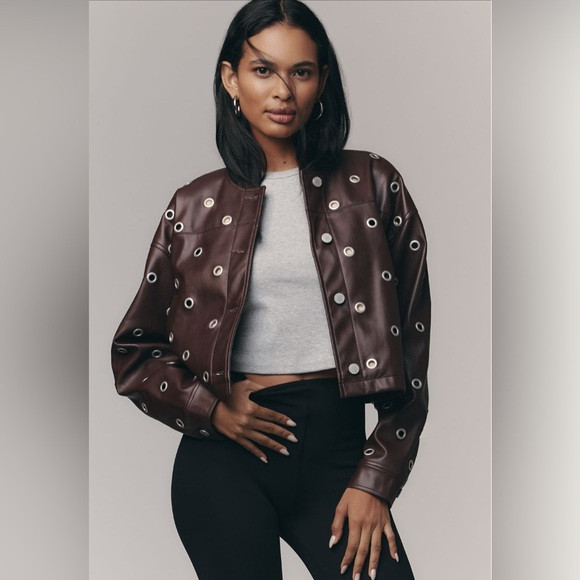 NWT Anthropologie BlankNYC Faux Leather Groomet Jacket | Poshmark