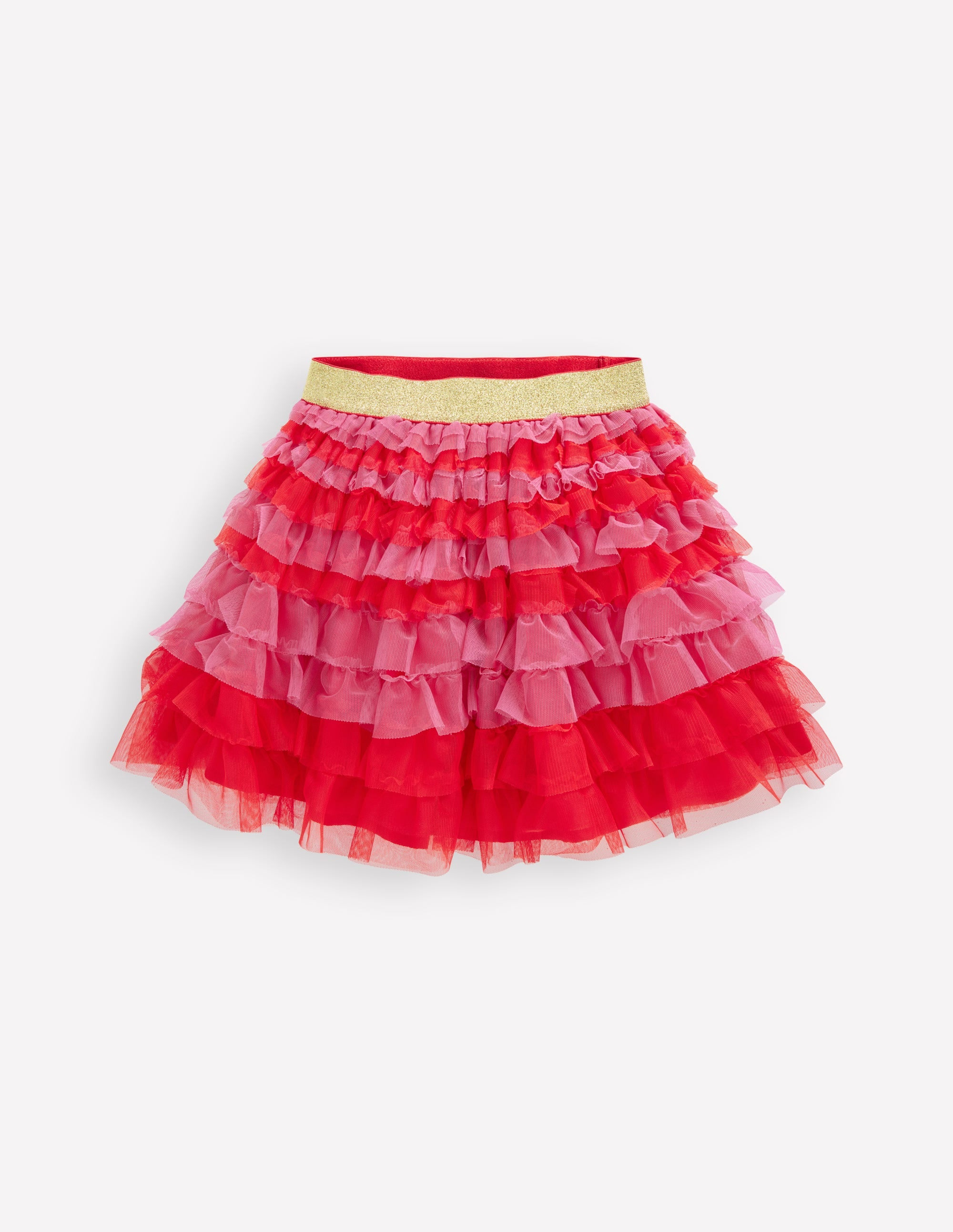 Tiered Tulle Skirt-Raspberry Pink | Boden (US)