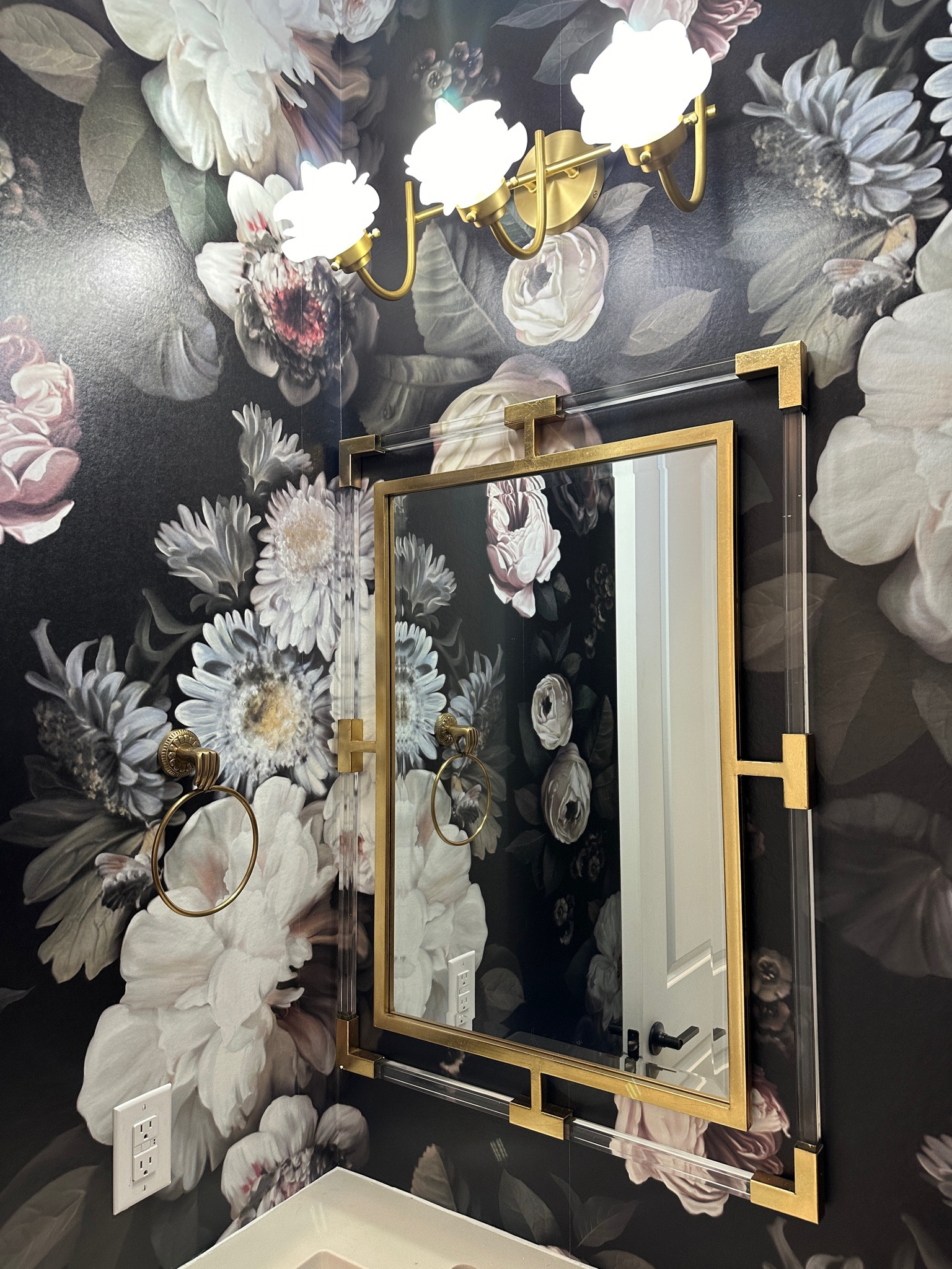 Moody powder bathroom reveal 

#LTKU #LTKstyletip #LTKhome