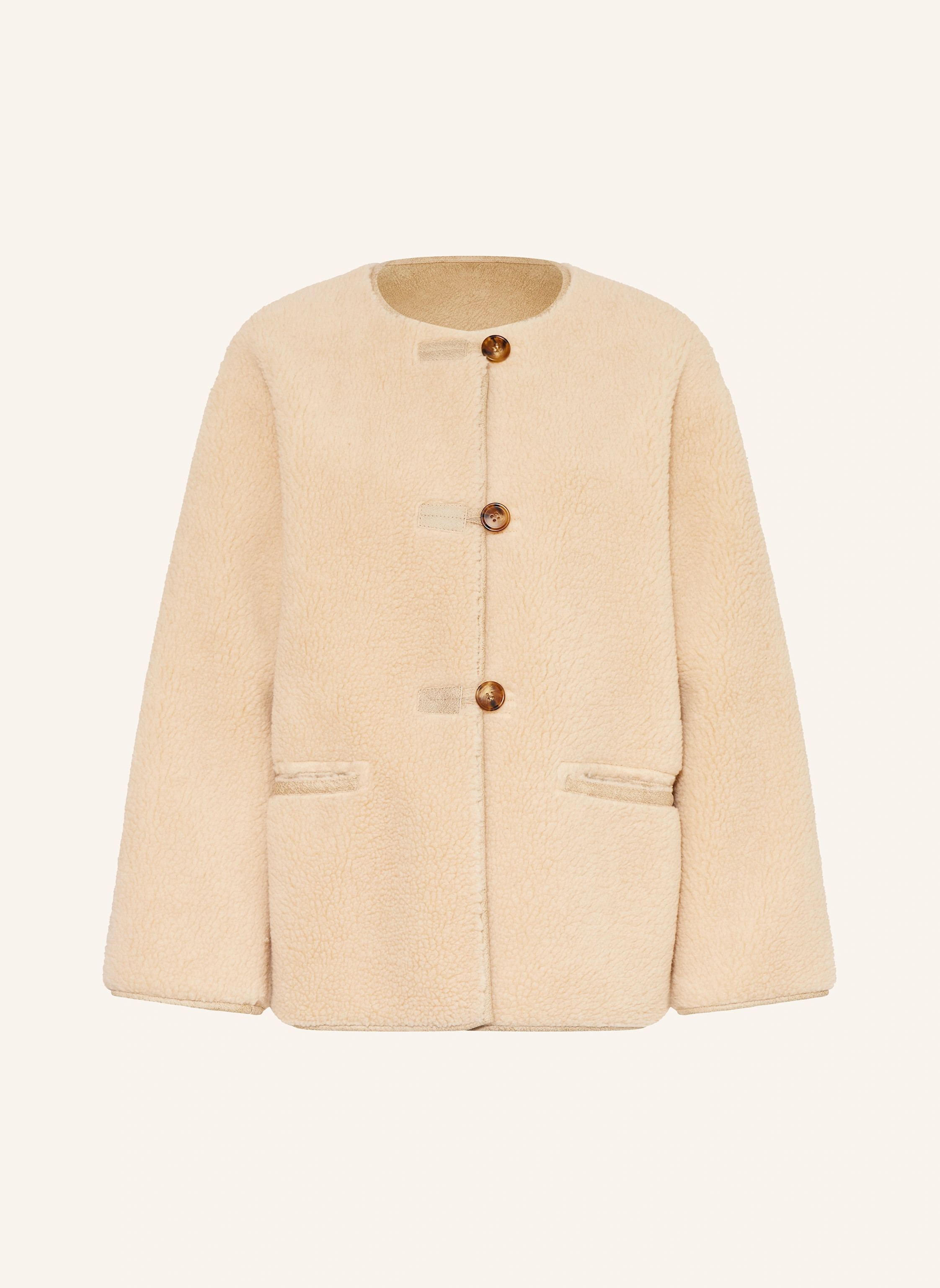 MRS & HUGS Teddyfell-Jacke in creme | Breuninger (DACH)