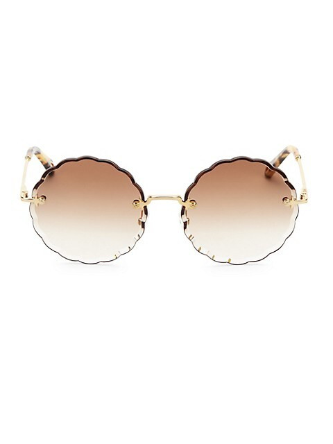 Rosie Round Scalloped Sunglasses | Saks Fifth Avenue (CA)