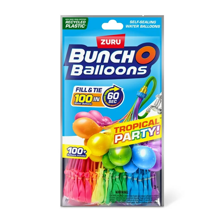 Bunch O Balloons Tropical Party Self-Sealing Water Balloons (3 Pack) | Walmart (US)