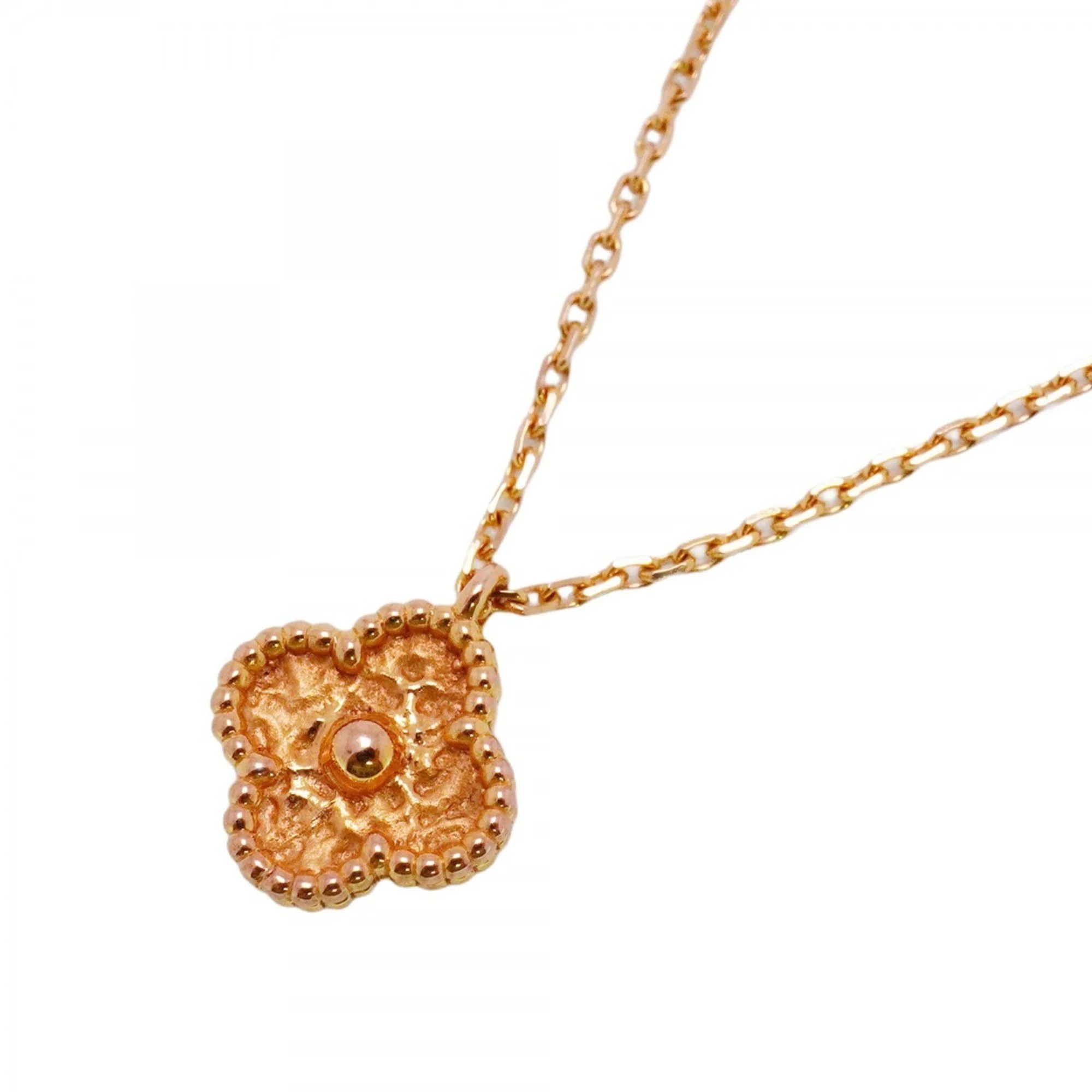 Van Cleef & Arpels pink gold (18K) Necklace (Pre-Owned) | Shop Simon