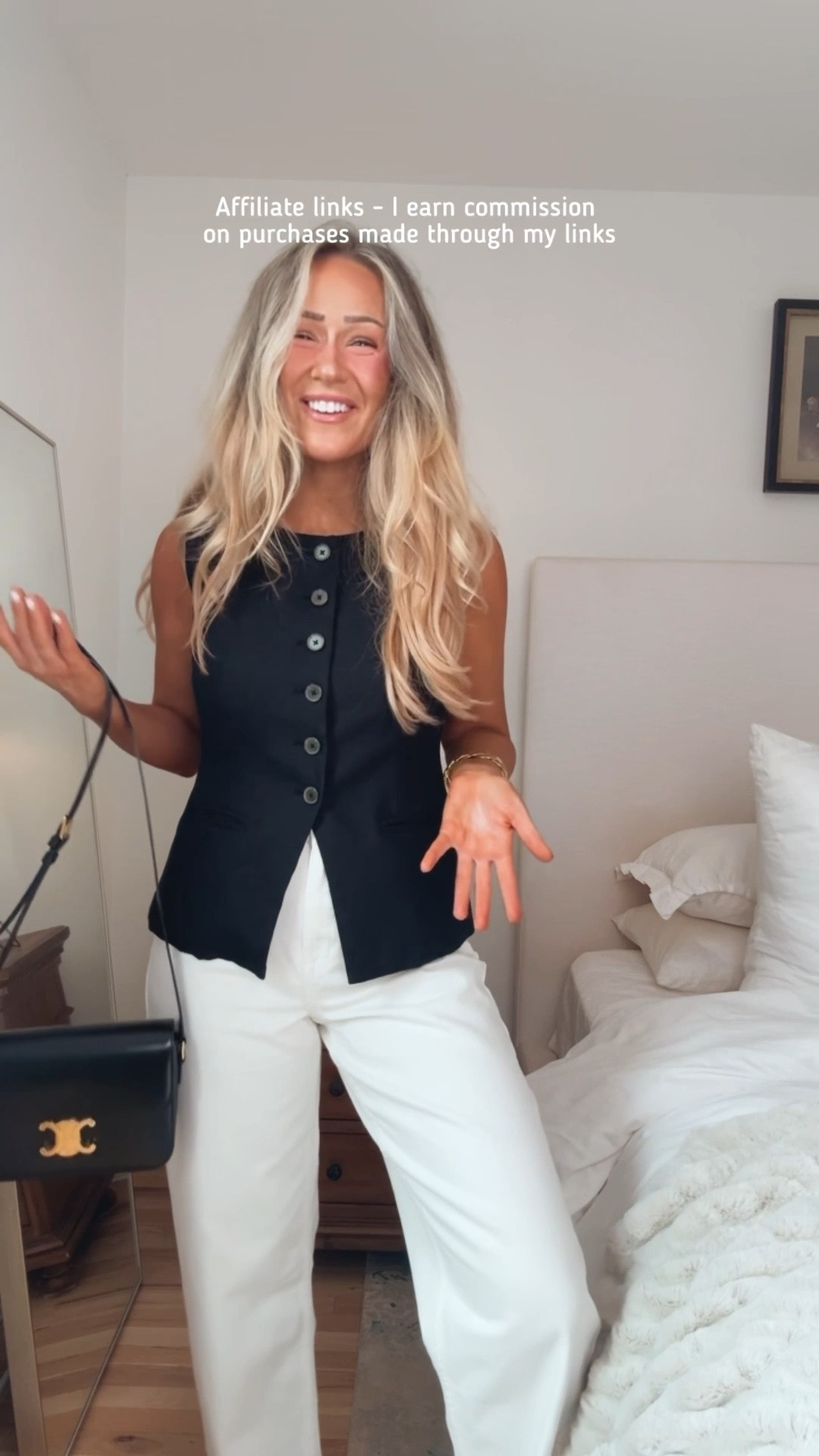 Affiliate links - I earn commission on purchases made through my links

Easy summer outfits
Classy style
Simple outfits 
J.Crew black vest
Zara white jeans