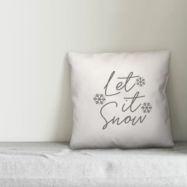 Trafton Let It Snow Throw Pillow Cover | Wayfair North America