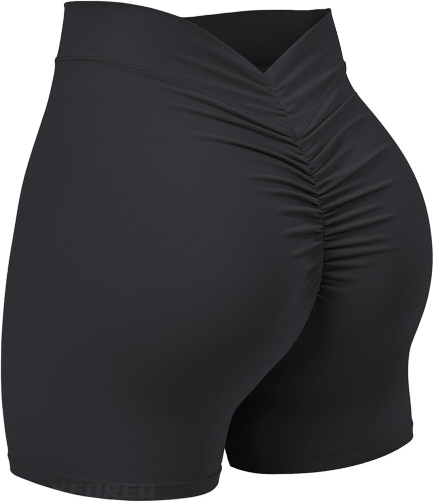 YEOREO Daze Workout Shorts Womens Scrunch Butt Gym Shorts for Women V Back Booty Butt Lifting Bik... | Amazon (US)