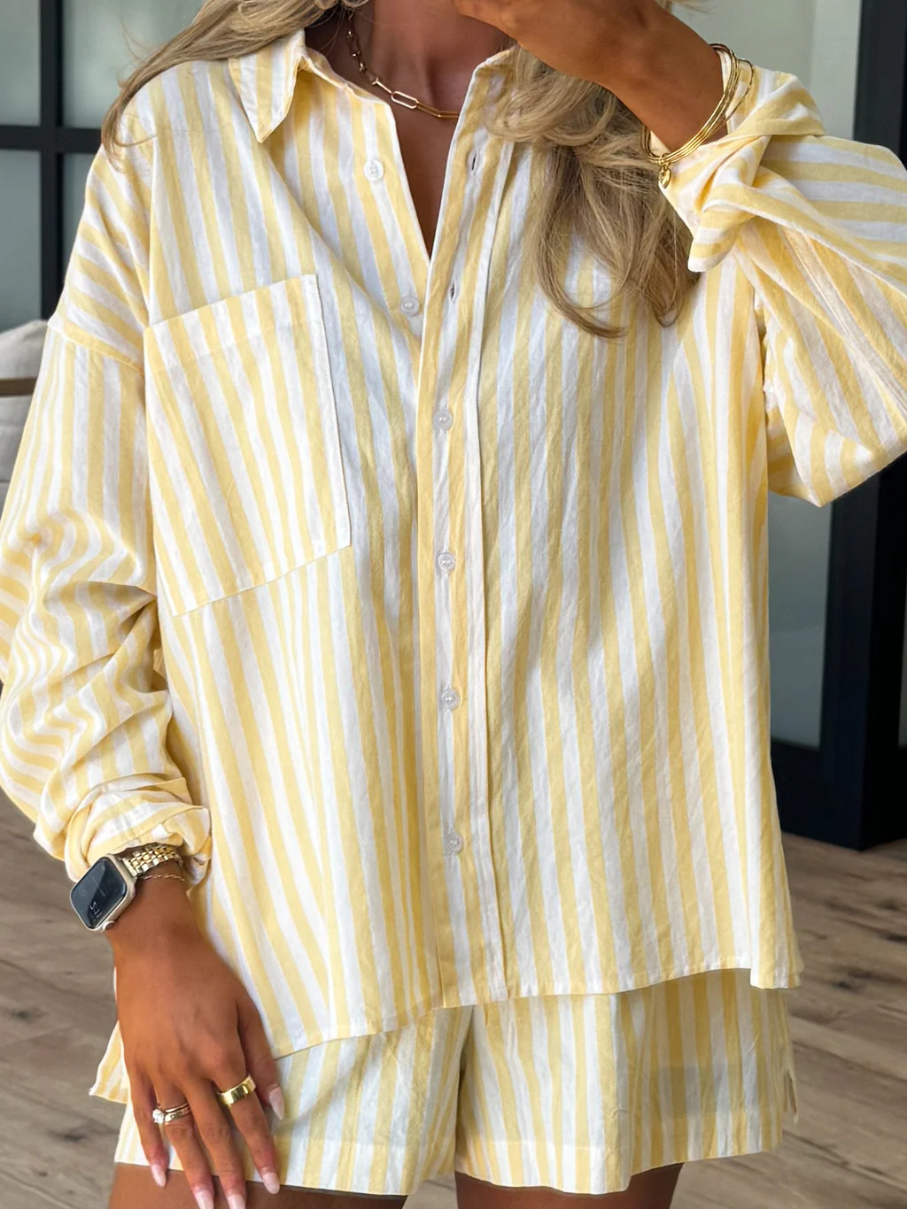 Rian Stripe Button-Down | Lemon | Talulah