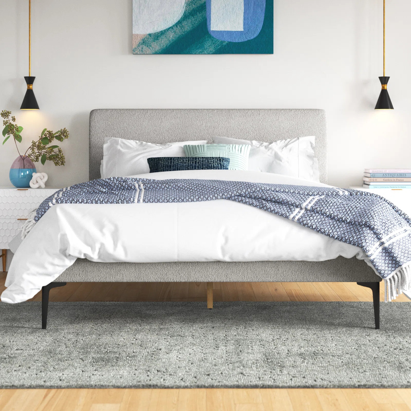 Wade Logan Garfinkel Upholstered Platform Bed & Reviews | Wayfair | Wayfair North America