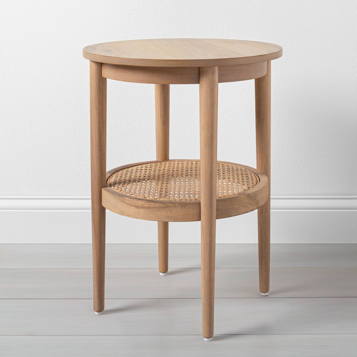 Wood & Cane Round Accent Side Table - Hearth & Hand™ with Magnolia | Target