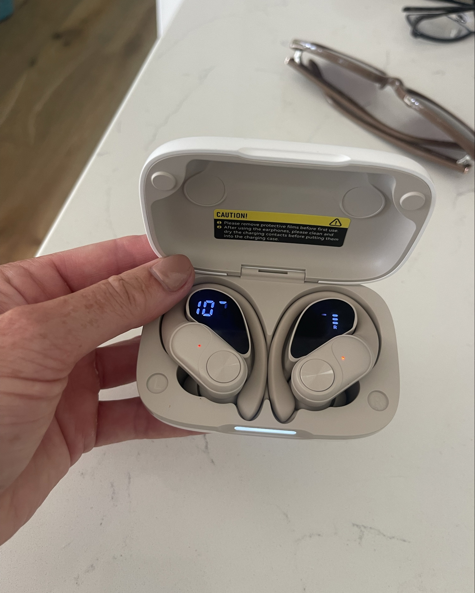 Wireless headphones great for running, walking working out. Amazon purchase. Use the coupon for 40% off at checkout. $22!

#LTKTravel #LTKSaleAlert #LTKFitness