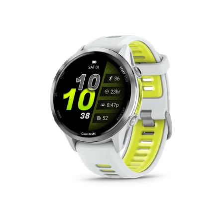 Garmin Forerunner 970®, Premium GPS Running and Triathlon Smartwatch, AMOLED Display, Built-In LED Flashlight,, Titanium with Whitestone Case and Whitestone/Translucent Amp Yellow Band | Walmart (US)