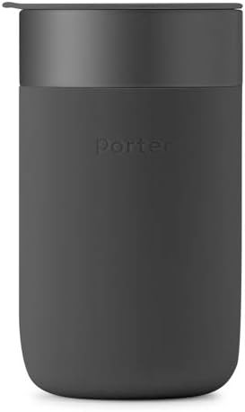 W&P Porter Ceramic Mug w/ Protective Silicone Sleeve, Charcoal 16 Ounces | On-the-Go | No Seal Ti... | Amazon (US)