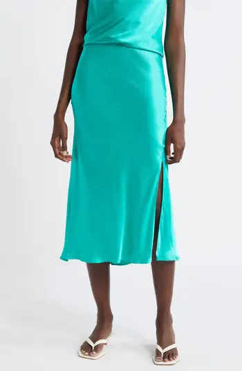 Rails Maya Satin Midi Skirt | Nordstrom | Nordstrom
