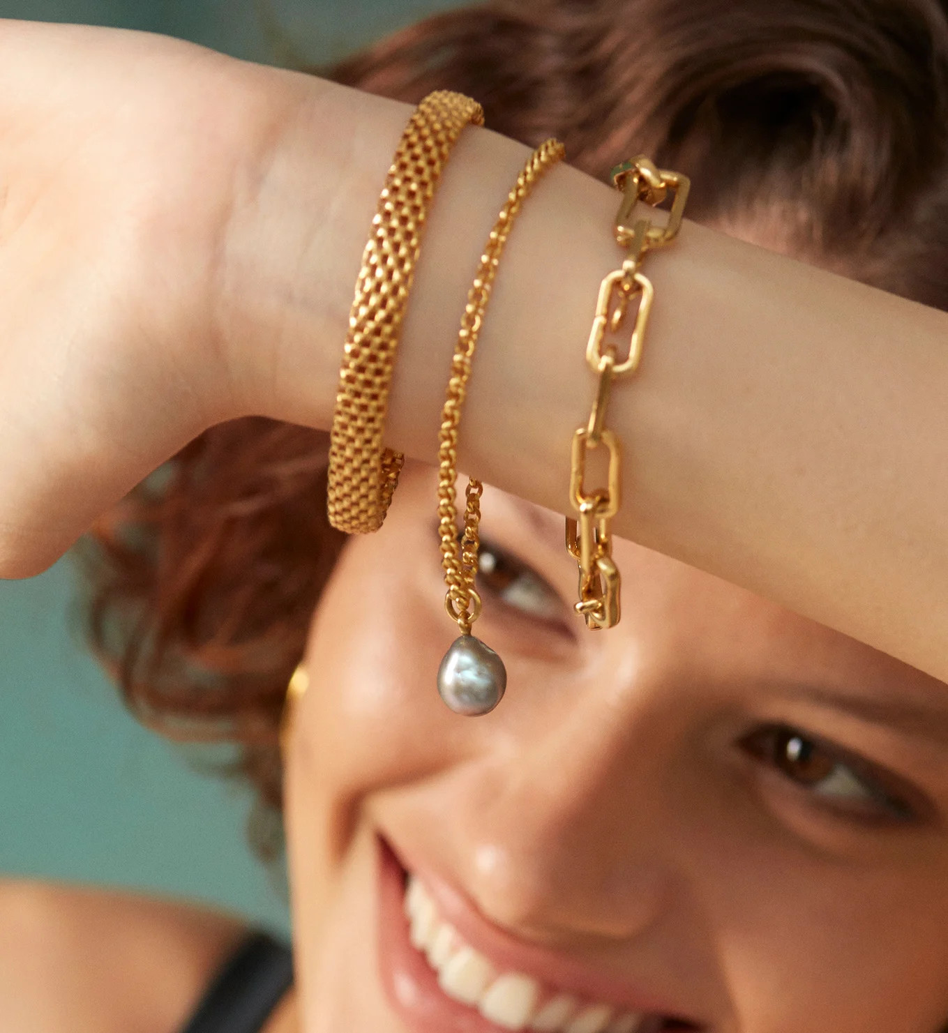 Heirloom Woven Wide Chain Bracelet | Monica Vinader (Global)