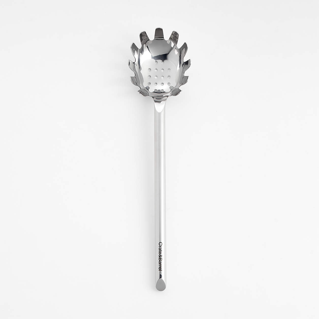 Crate & Barrel Stainless Steel Pasta Spoon + Reviews | Crate & Barrel | Crate & Barrel