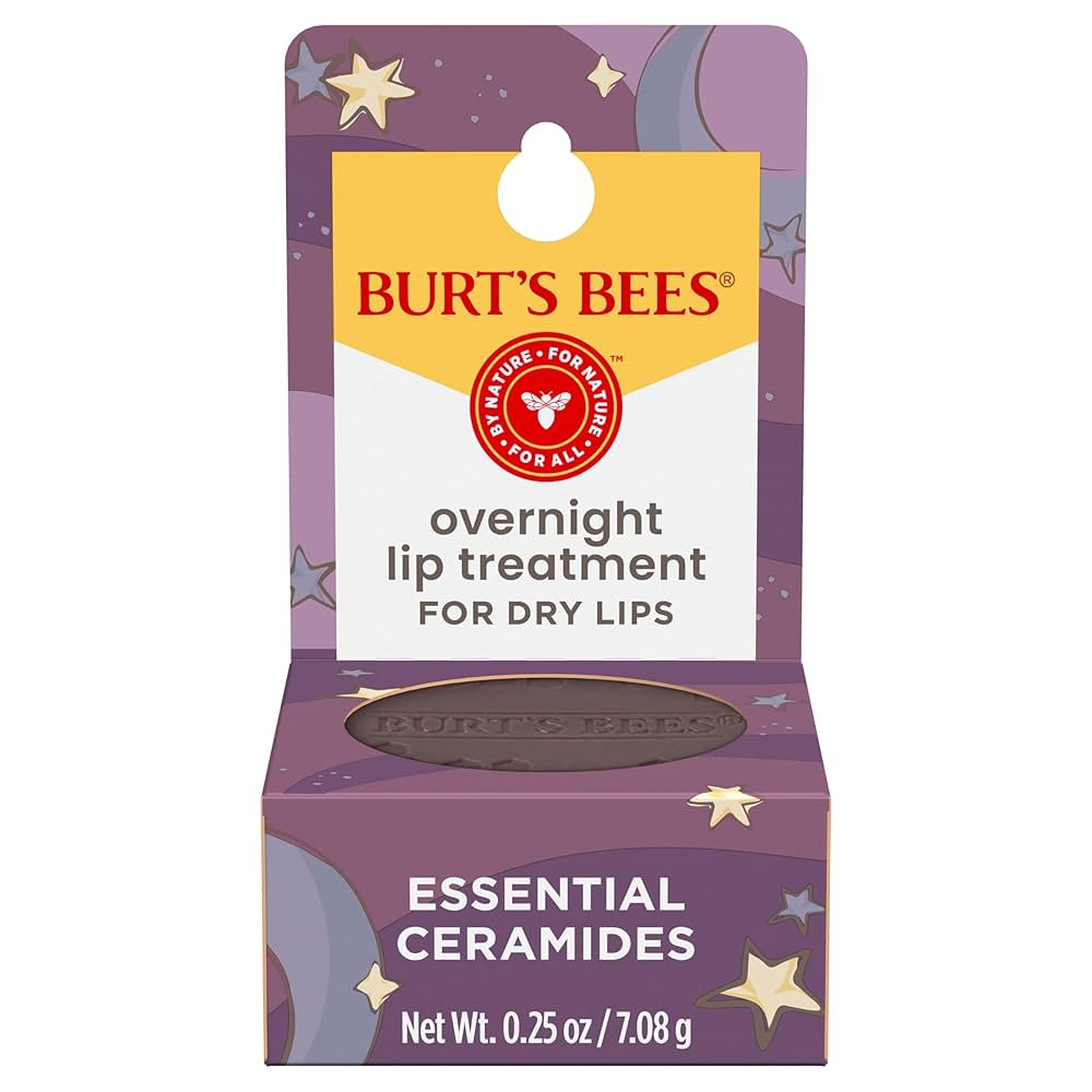 Burt's Bees Original Overnight Intensive Lip Treatment, Moisturizing, Restorative, Reduces Fine L... | Amazon (US)
