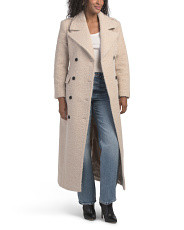 Strong Shoulder Double Breasted Maxi Coat | Marshalls