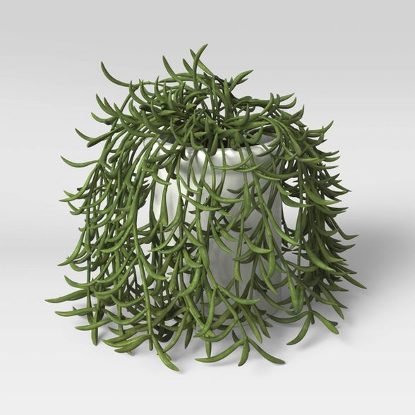 6&#34; Artificial Trailing Succulent in Ceramic Pot Green - Threshold&#8482; | Target