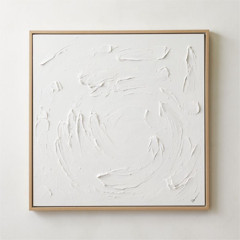 White Wave 38"X38" | CB2 | CB2