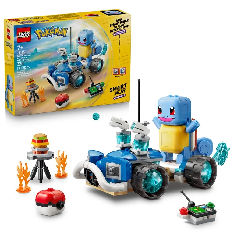 LEGO Pok\u00e9mon SMART Play: Trainer's Buggy Adventure with Squirtle - Compatible Set with 2 SMA... | Walmart (US)