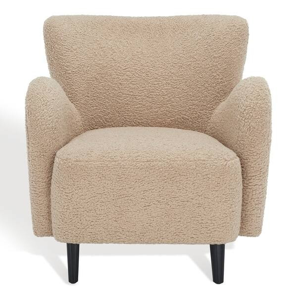 SAFAVIEH Couture Rayanne Mosern Wingback Chair - 28" W x 34" D x 31" H - Light Brown | Bed Bath & Beyond