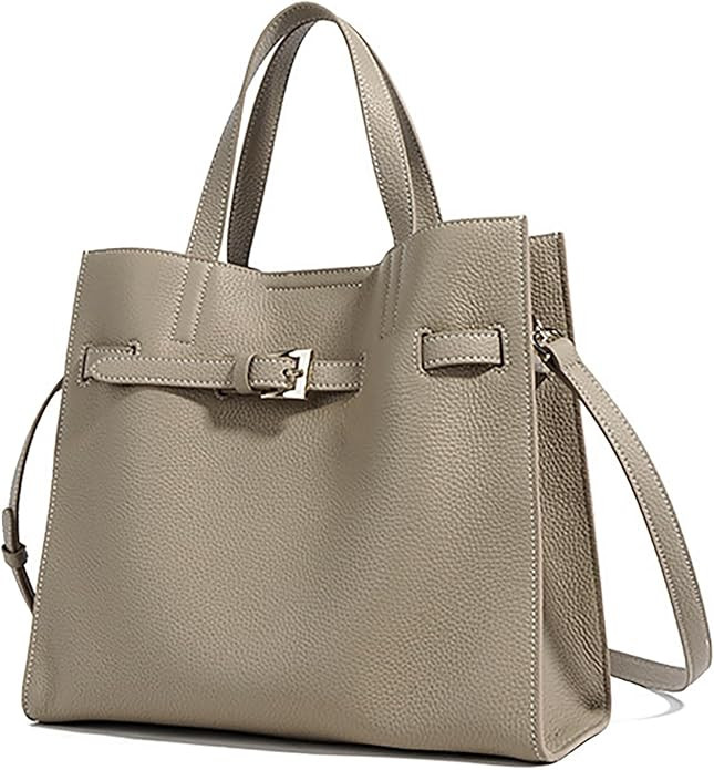 Small Tote Bag Genuine Leather Tote Bag for Women Work Tote Purse Leather Purses for Women Satche... | Amazon (US)