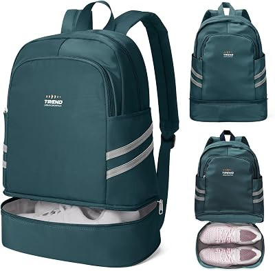 coofay Gym Backpack For Women Waterproof Backpack With Shoe Compartment Lightweight Travel Backpa... | Amazon (US)