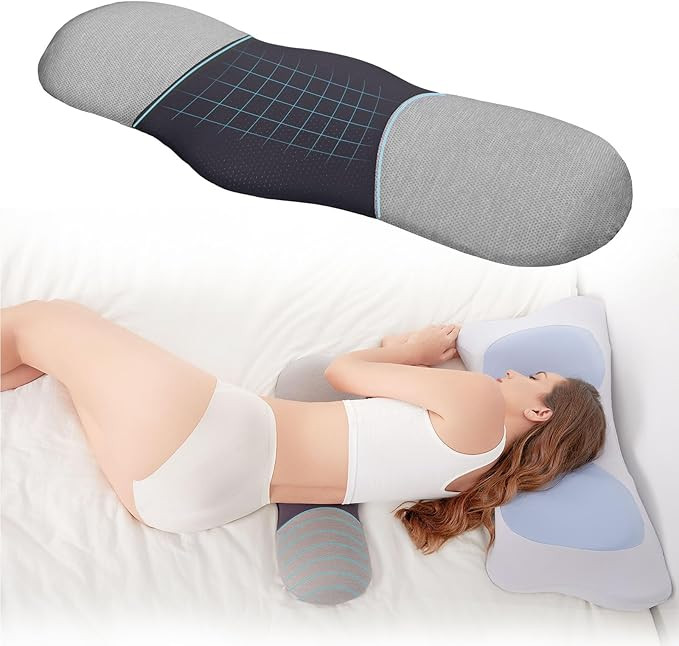 Bespilow Lumbar Support Pillow for Bed,Ergonomic Memory Foam Lower Back Pillow for Sleeping,Waist... | Amazon (US)