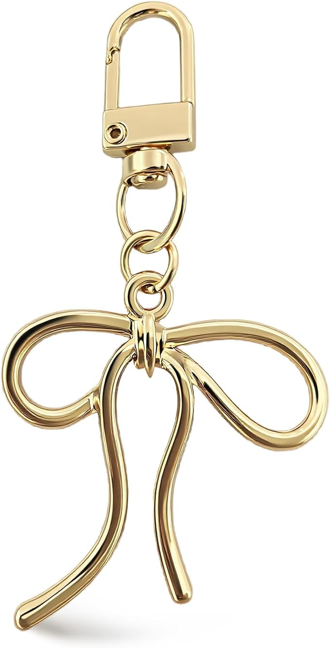 Cute Bow Keychain Kawaii Bag Charms Bling Purse Charms for Women Phone Decor Car Key Chain Access... | Amazon (US)