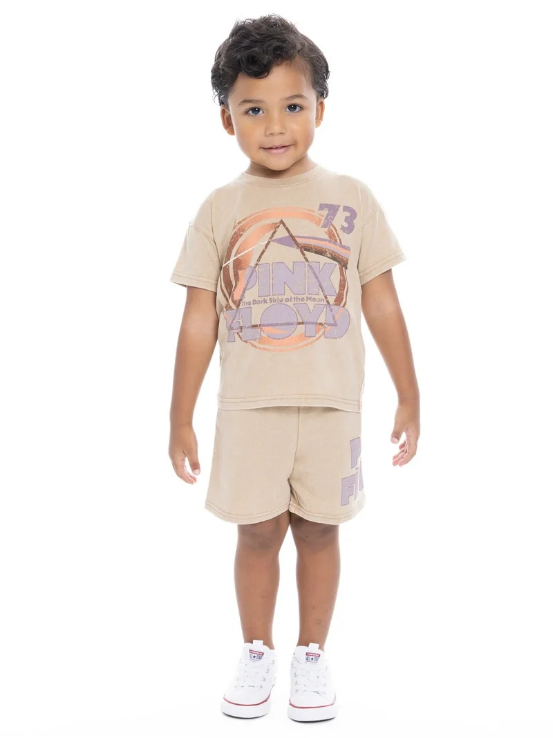 Pink Floyd Toddler Boys Graphic Tee and Shorts Set, 2-Piece, Sizes 12M-5T | Walmart (US)
