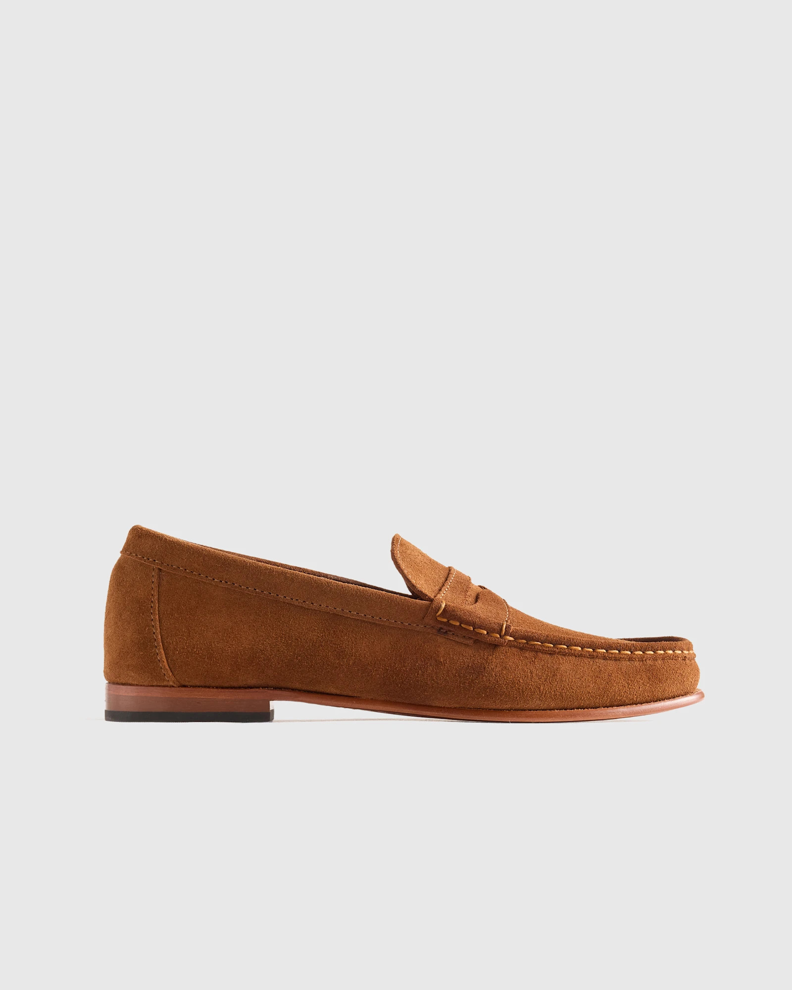 Quince | Men's Essential Suede Penny Loafer in Sand, Size 8.5, Suede Leather | Quince