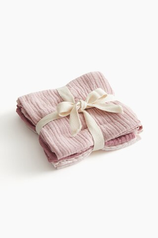 H & M - 3-Pack Muslin Cloths - Pink | H&M (US + CA)