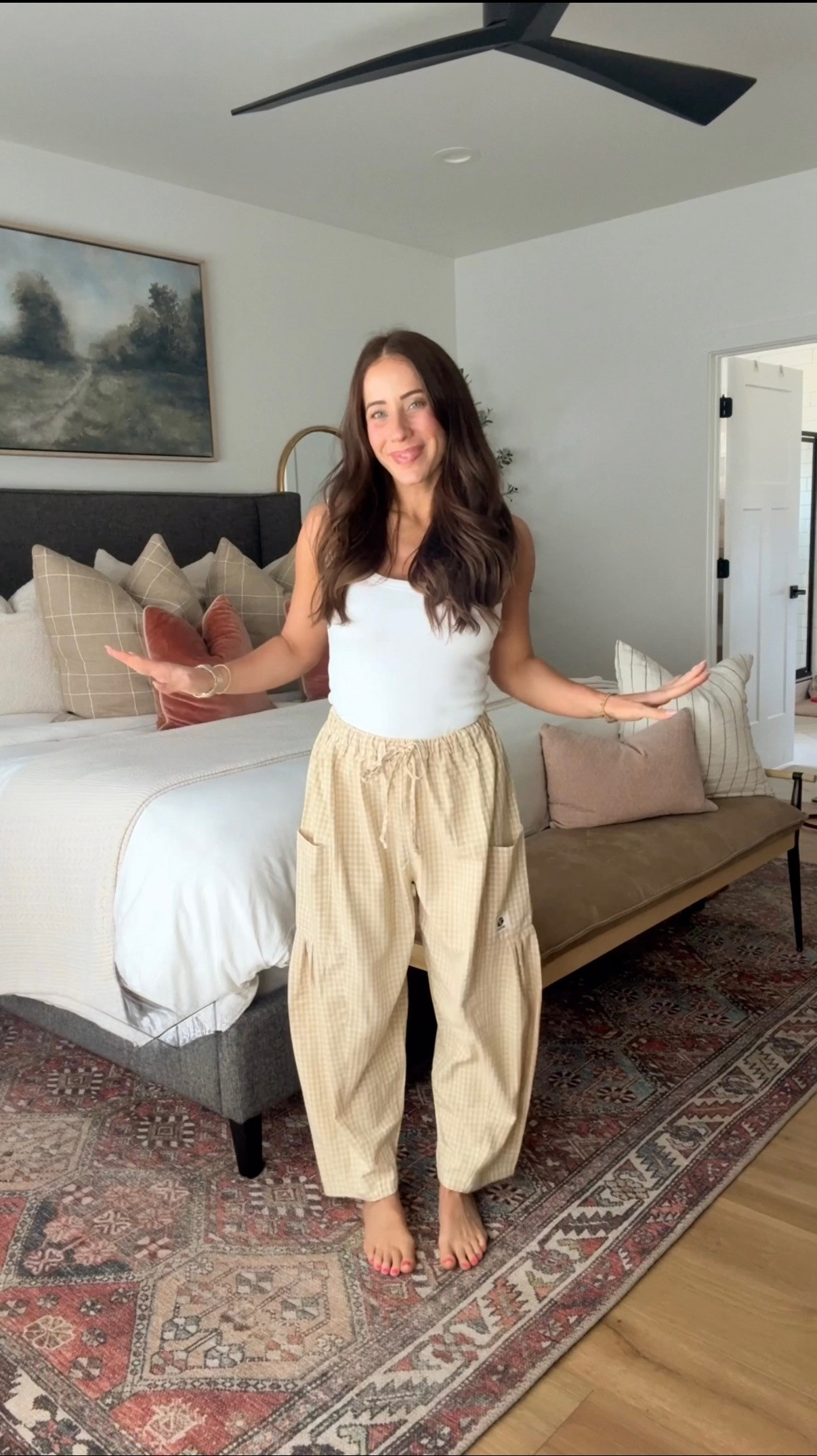 Yes still over here wearing my fav gingham pants for summer. And they're on PRIME DAY SALE! 

 #LTKootd #LTKSaleAlert