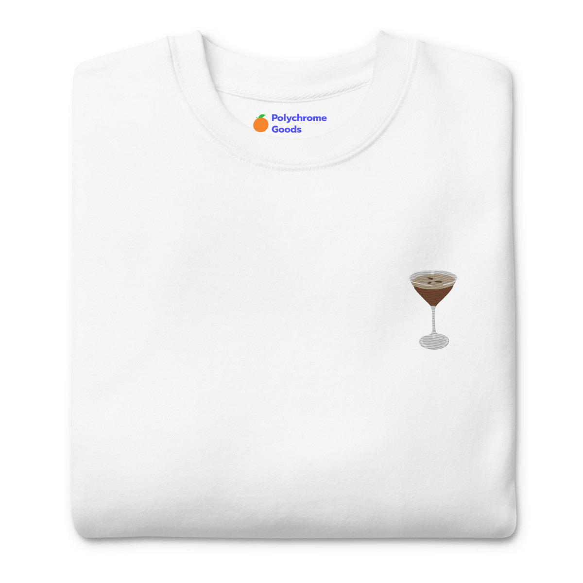 Espresso Martini Embroidered Sweatshirt | Polychrome Goods